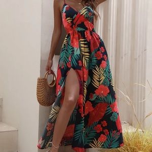 Tropical print Cami dress